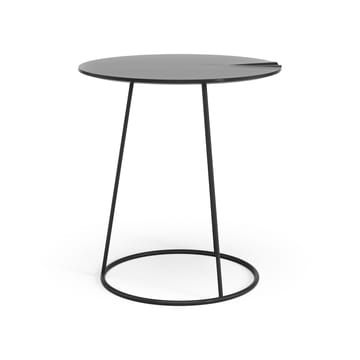 Breeze table with wave Ø46 cm - Black - Swedese