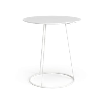 Breeze table with wave Ø46 cm - White - Swedese