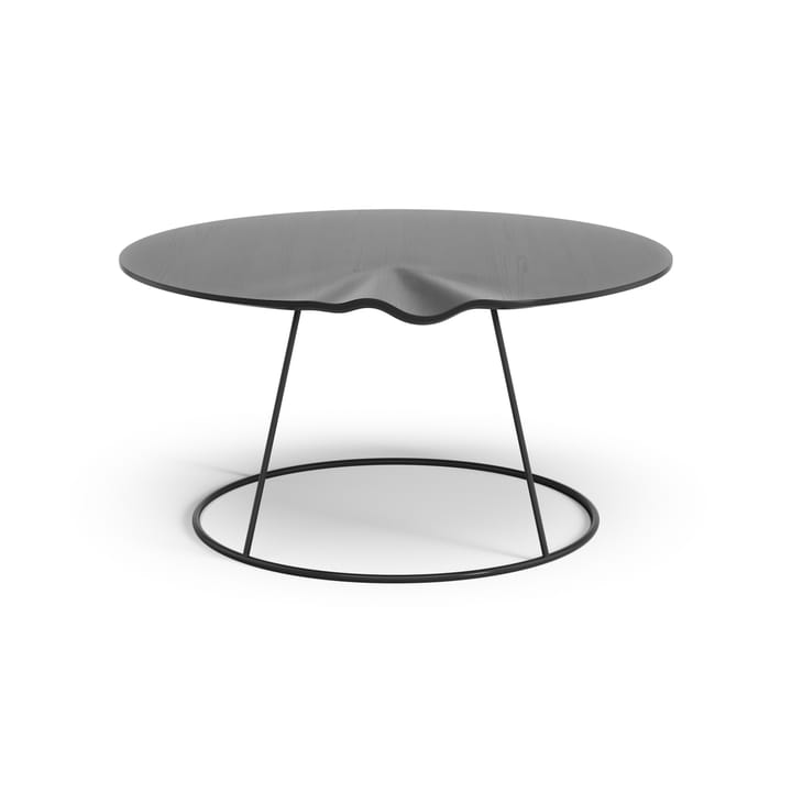 Breeze table with wave Ø80 cm - Black - Swedese