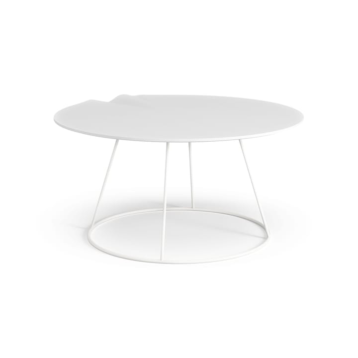 Breeze table with wave Ø80 cm - White - Swedese