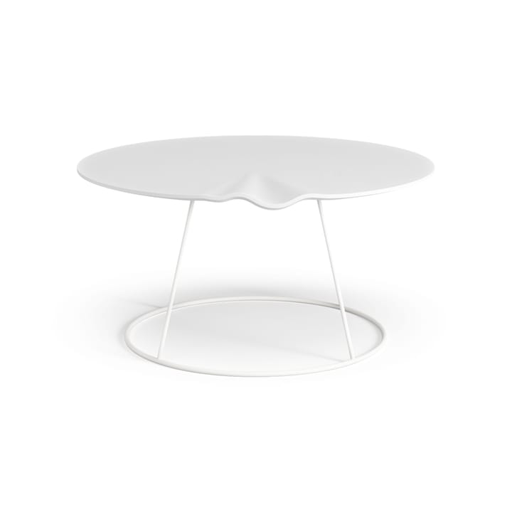Breeze table with wave Ø80 cm - White - Swedese