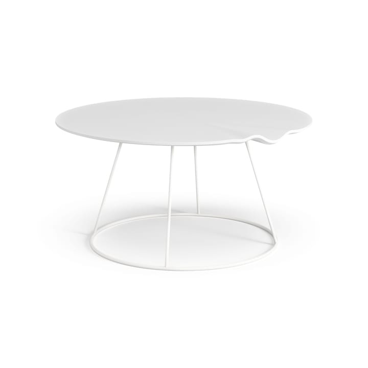 Breeze table with wave Ø80 cm - White - Swedese