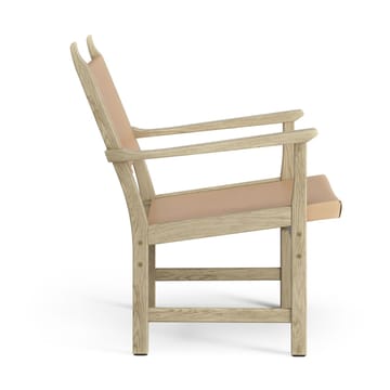 Caryngo arm chair - Natural laquered oak-leather nature - Swedese