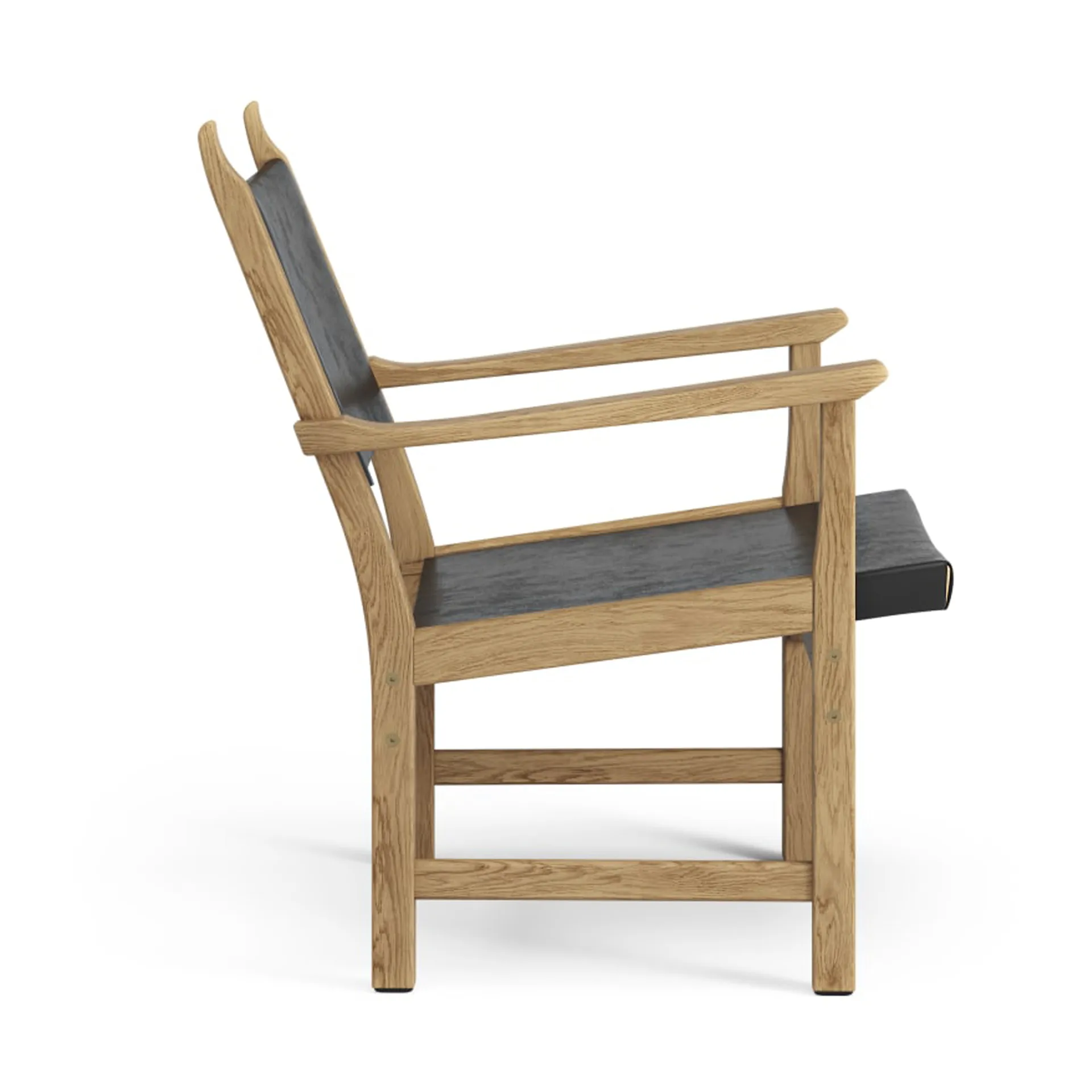 Caryngo arm chair, Oiled oak-leather black Swedese