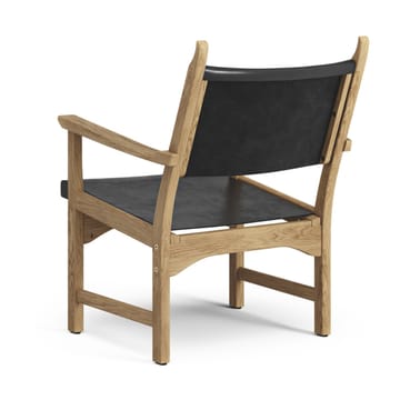 Caryngo arm chair - Oiled oak-leather black - Swedese