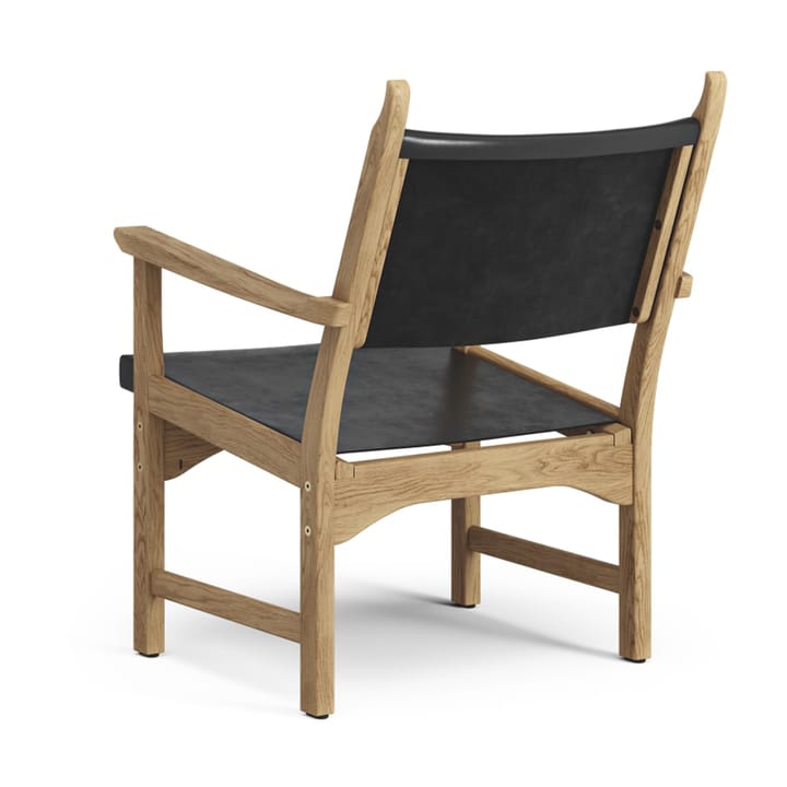 Caryngo arm chair - Oiled oak-leather black - Swedese