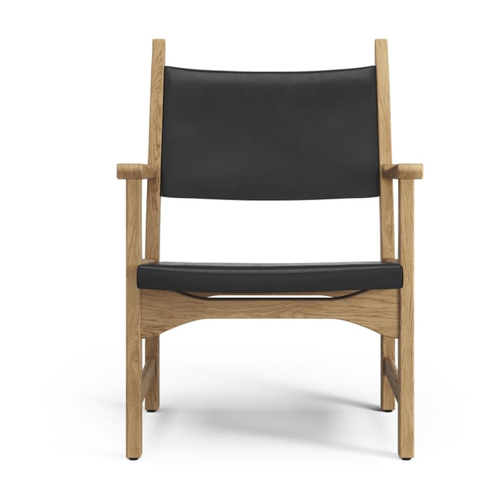 Caryngo arm chair - Oiled oak-leather black - Swedese