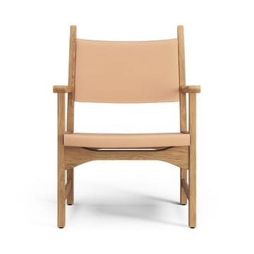 Caryngo arm chair - Oiled oak-leather nature - Swedese