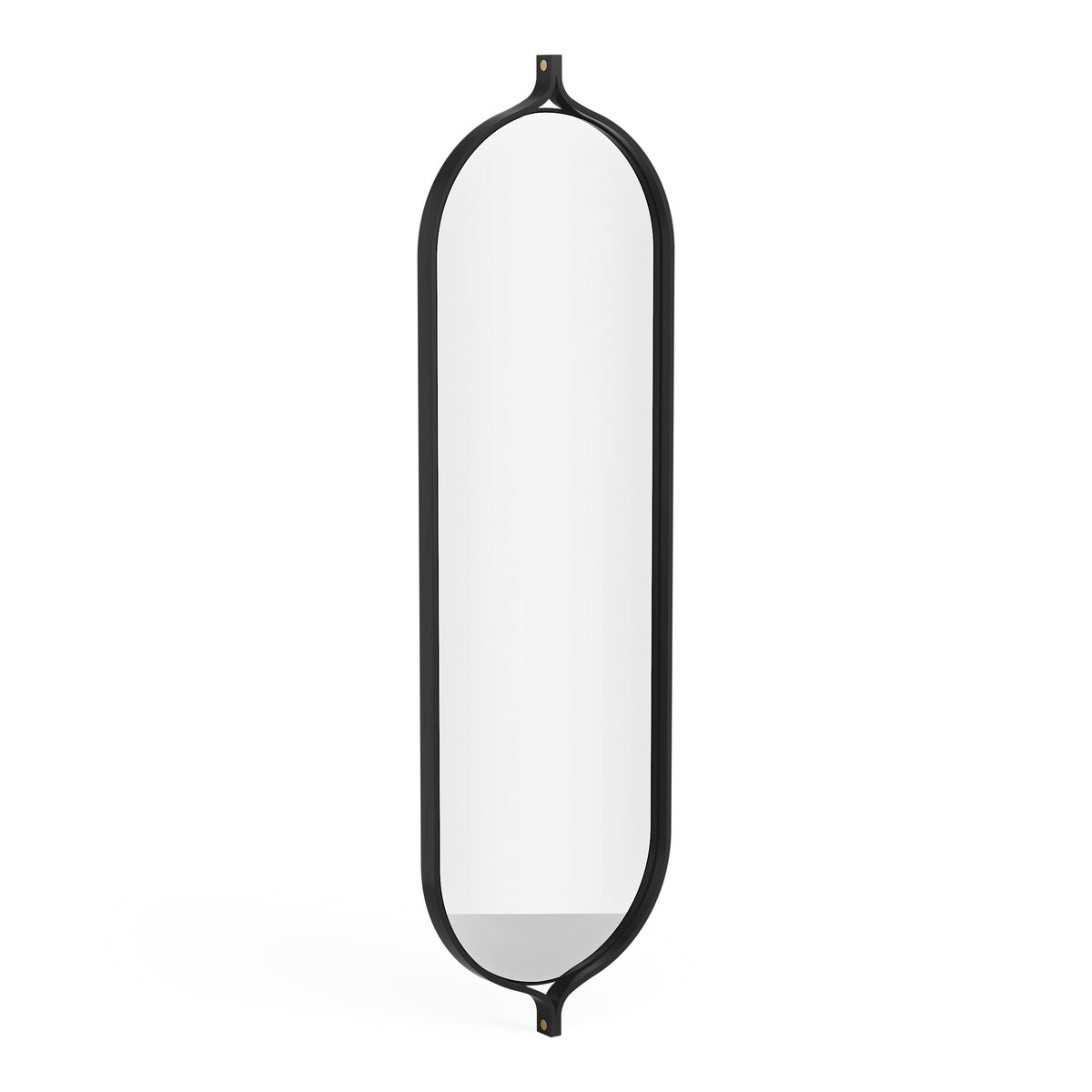 Swedese Comma Mirror oblong 135 cm Ash black stain | Scandinavian Design | Wall mirrors | Black