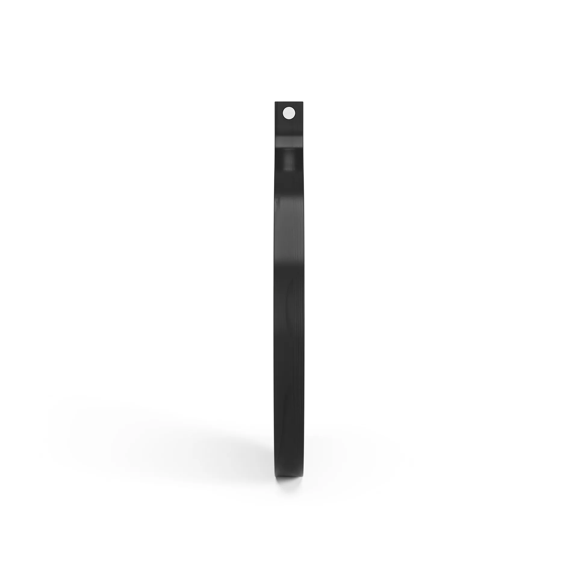 Comma Mirror round Ø40 cm, Ash black oiled Swedese