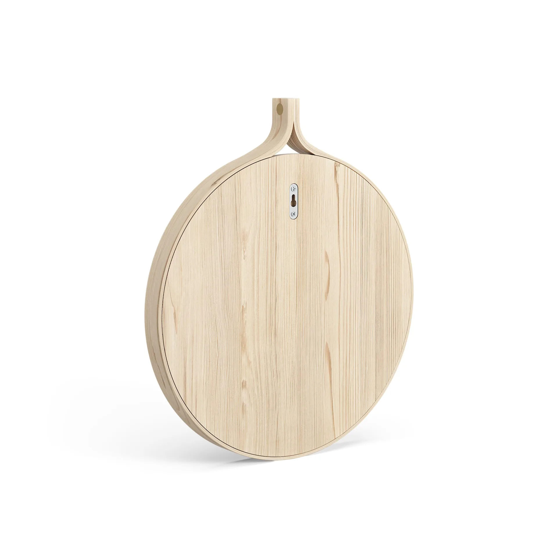 Comma Mirror round Ø40 cm, Ash lackered Swedese