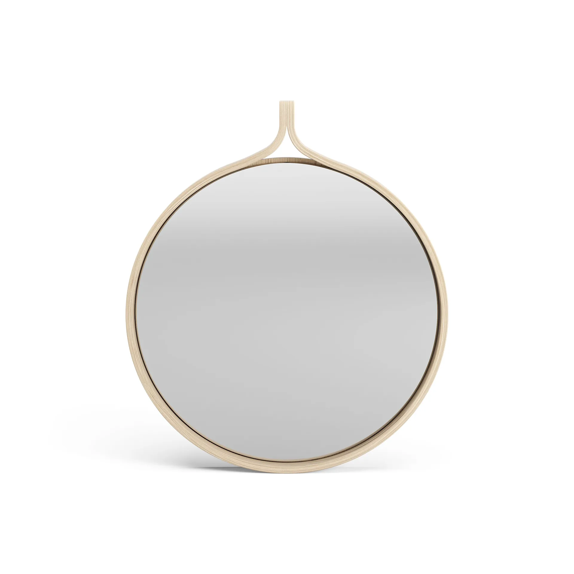 Comma Mirror round Ø40 cm, Ash lackered Swedese