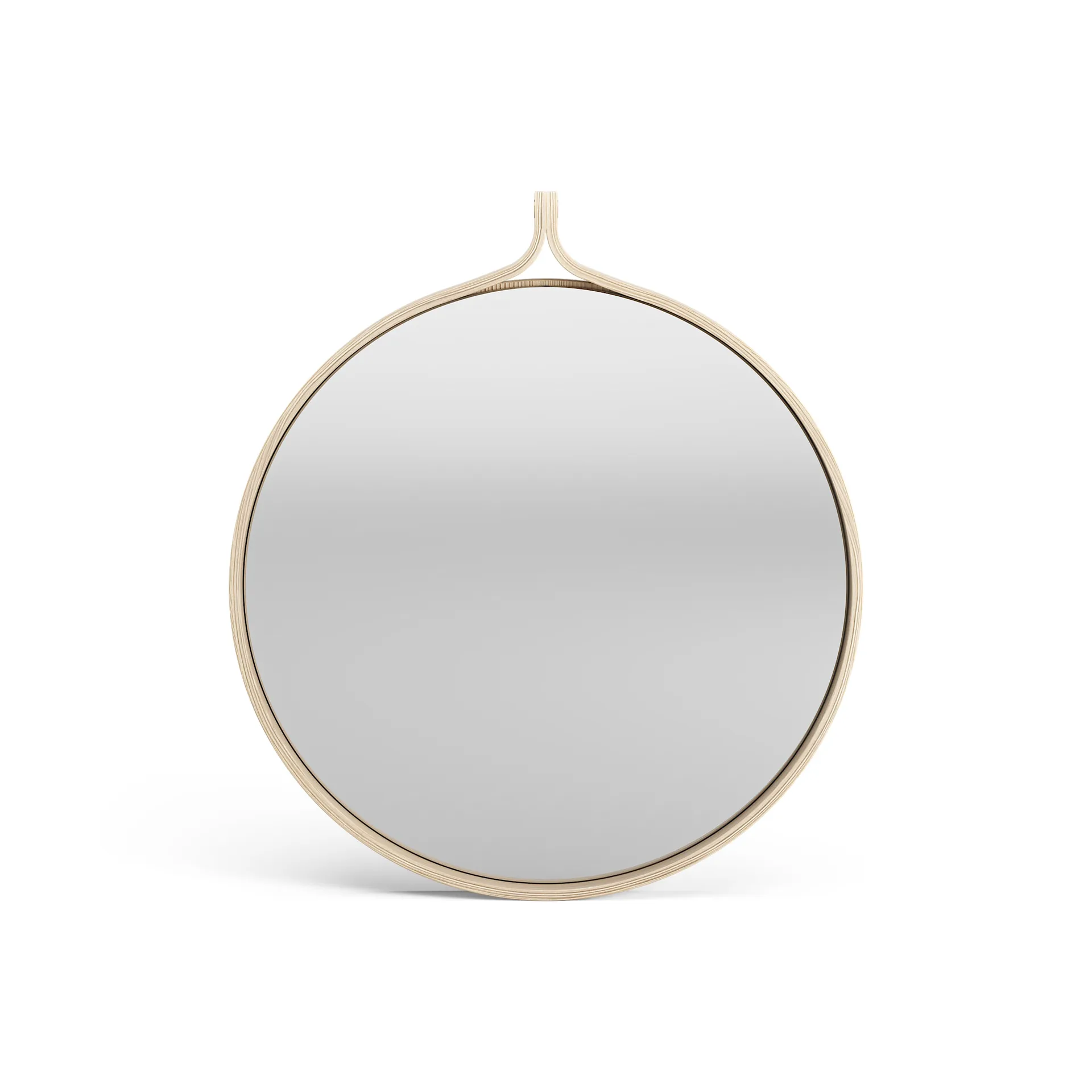Comma Mirror round Ø52 cm, Ash lackered Swedese