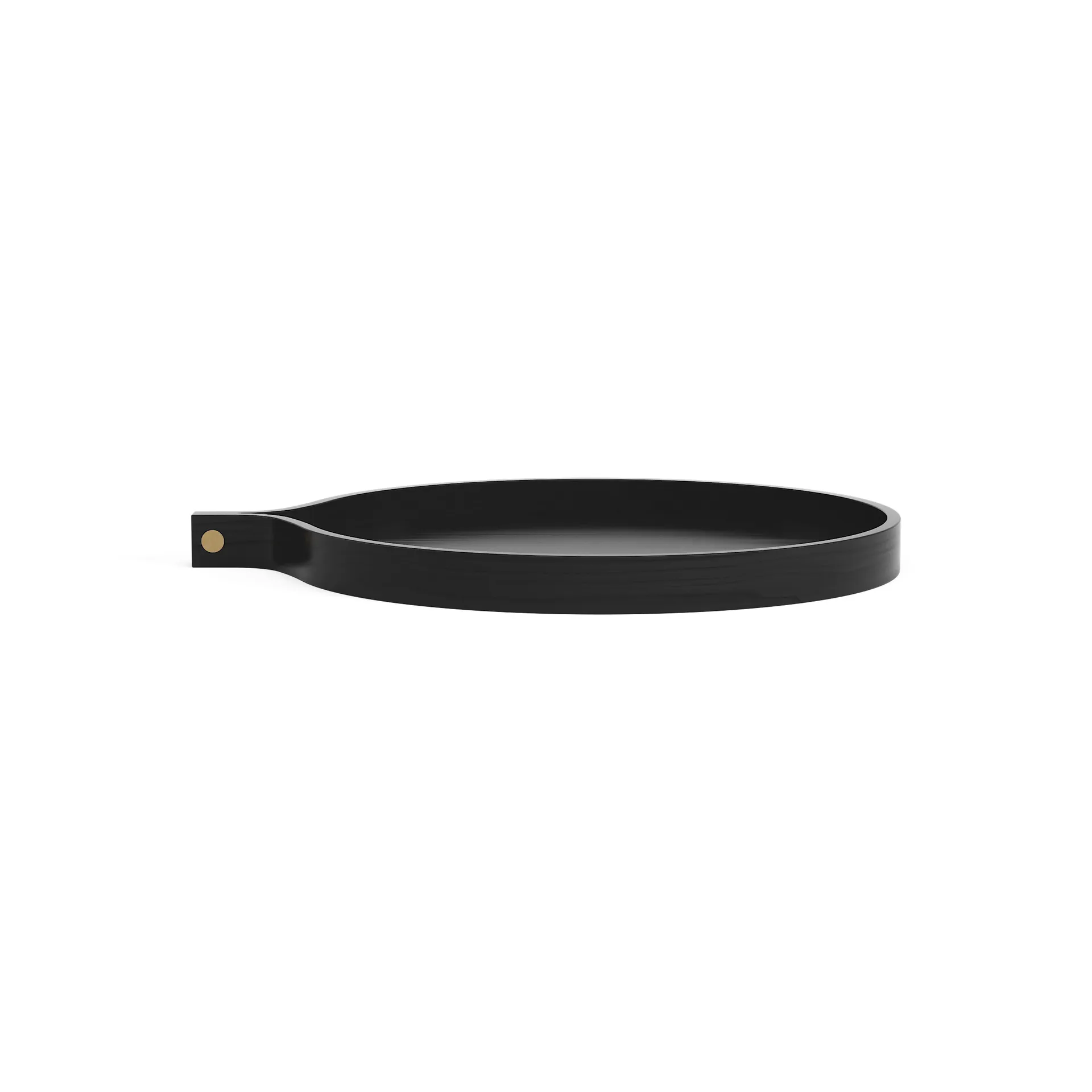 Comma tray Ø40 cm, Ash black oiled Swedese