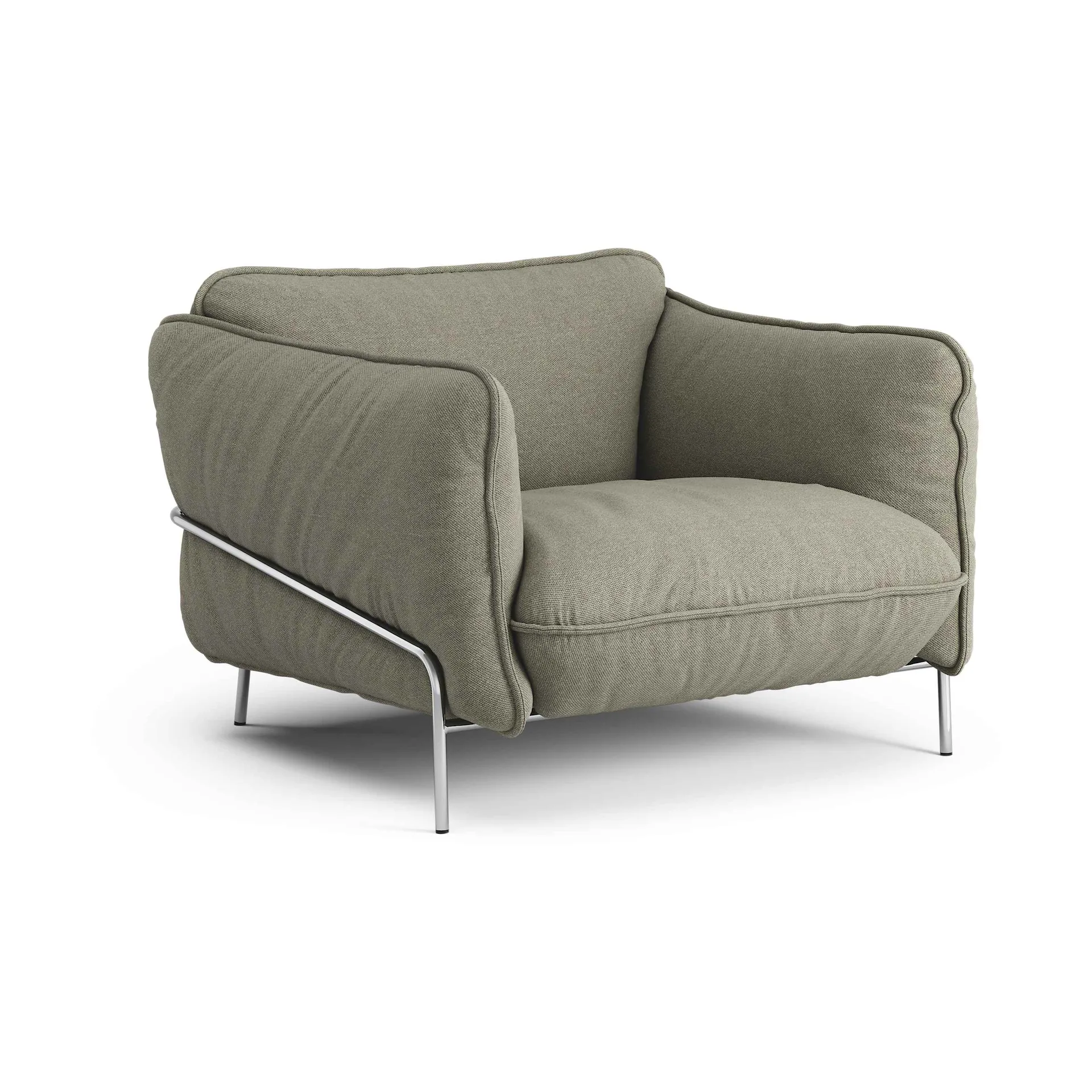 Continental armchair, Sealife Green/black-chromed steel Swedese