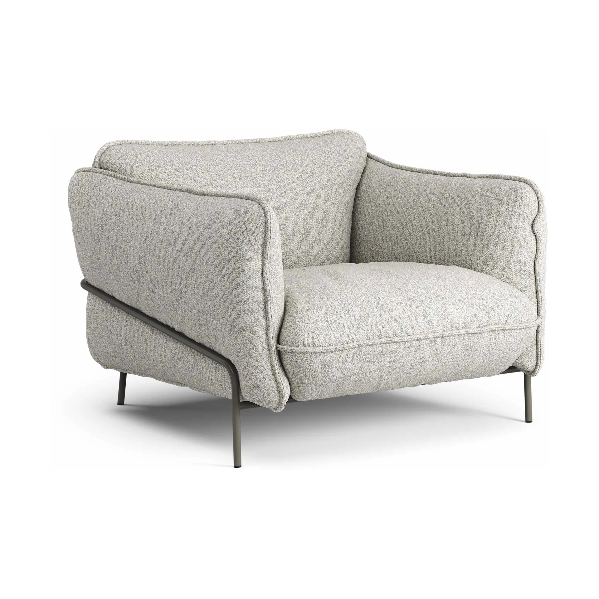 Continental armchair, Wave Sky-orcan grey Swedese