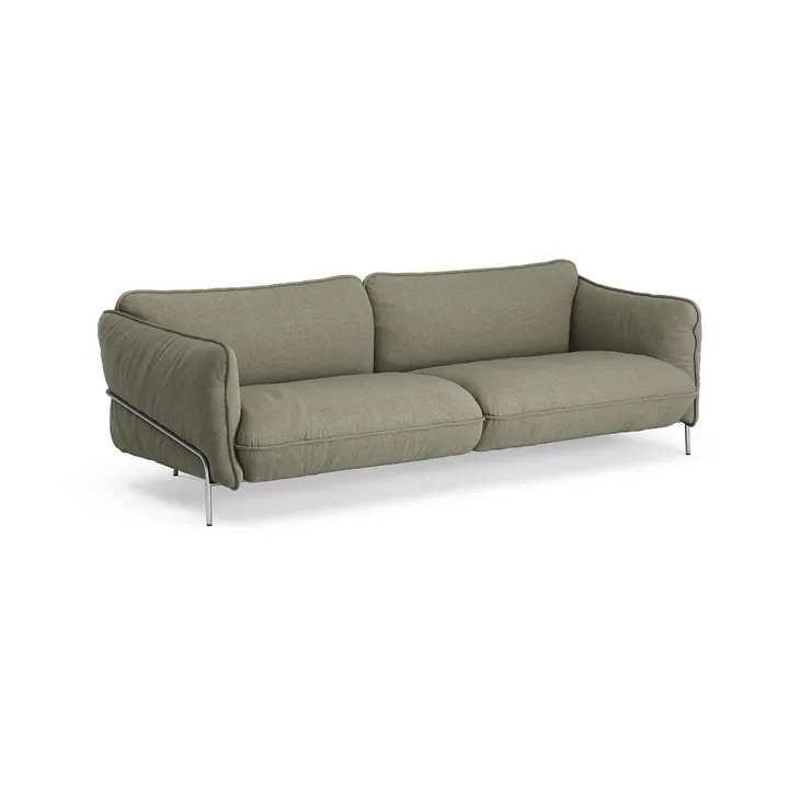 Continental sofa - Sealife Green/black-chromed steel - Swedese