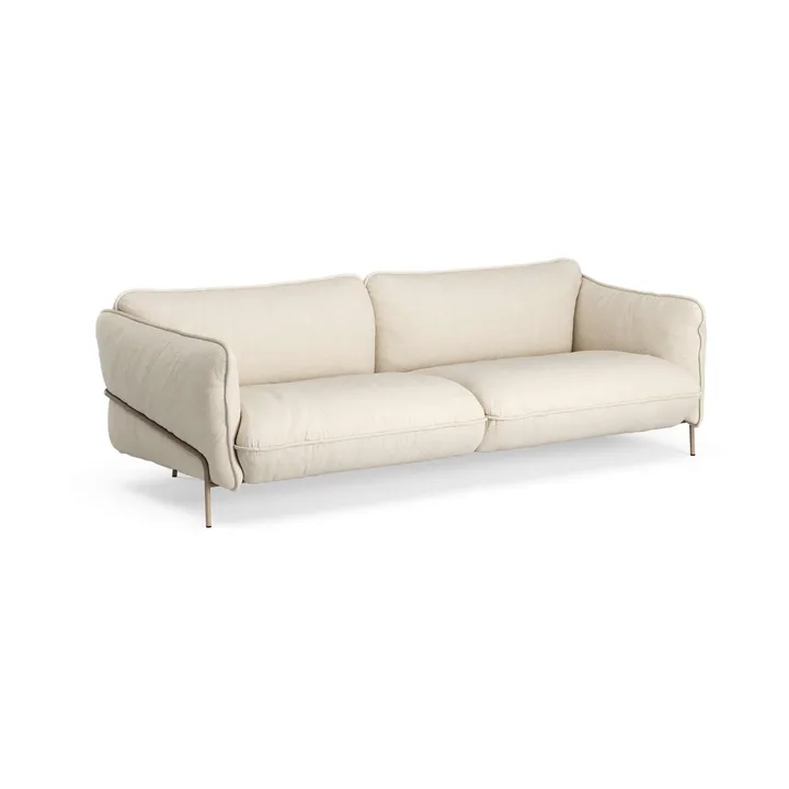 Continental sofa - Sealife Light beige/white-nutmeg - Swedese