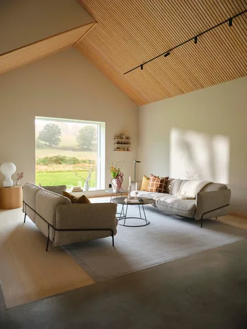 Continental sofa - Wave Champagne-orca grey - Swedese