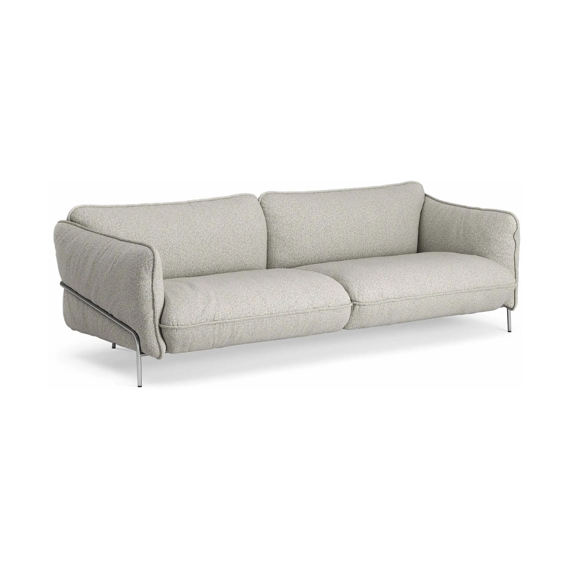 Continental sofa, Wave Sky-chromed steel Swedese