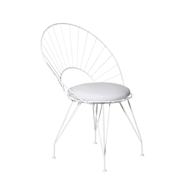 Desirée chair - Nature/beige, white stand - Swedese