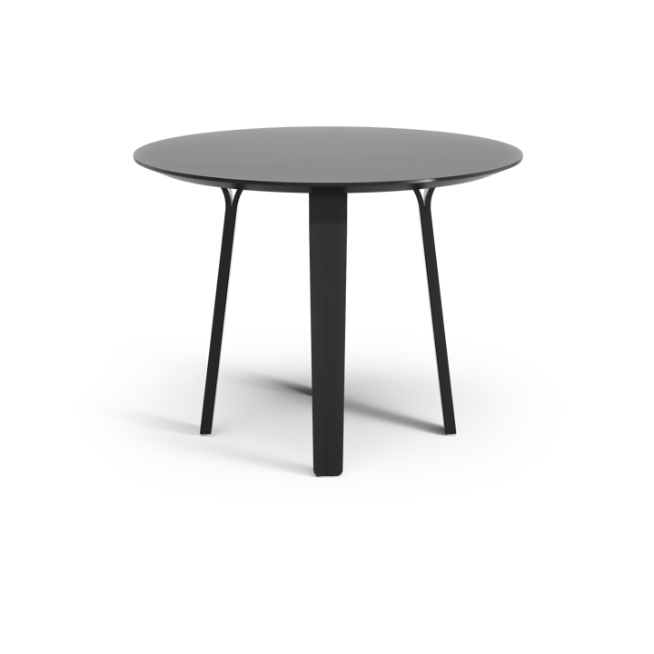 Divido dining table - Ash black glazed. ø95cm - Swedese
