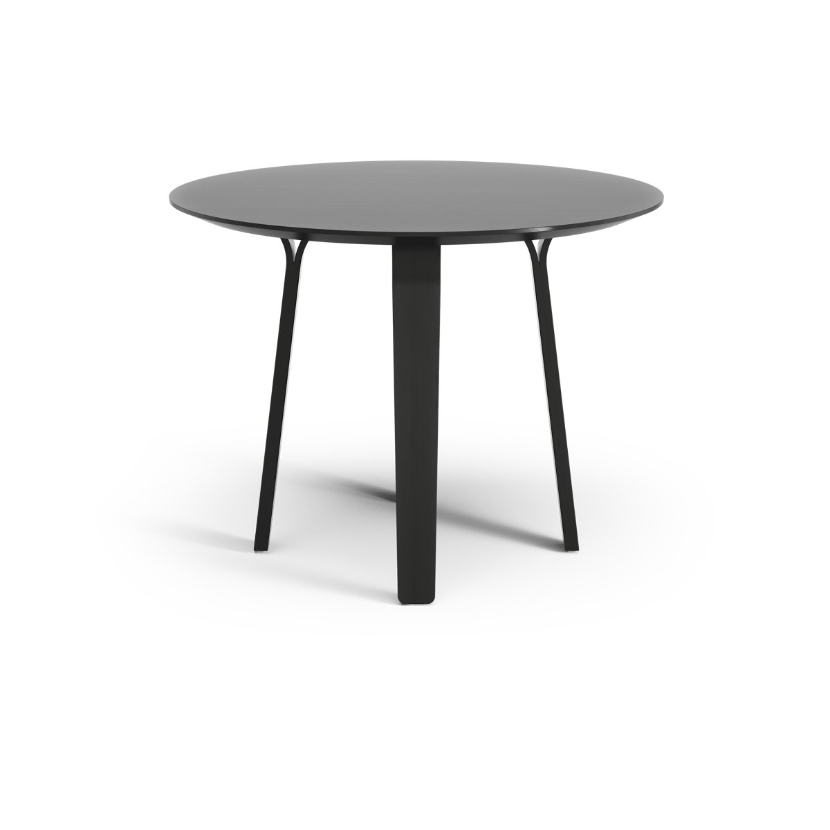 Swedese Divido dining table Ash black glazed. o95cm