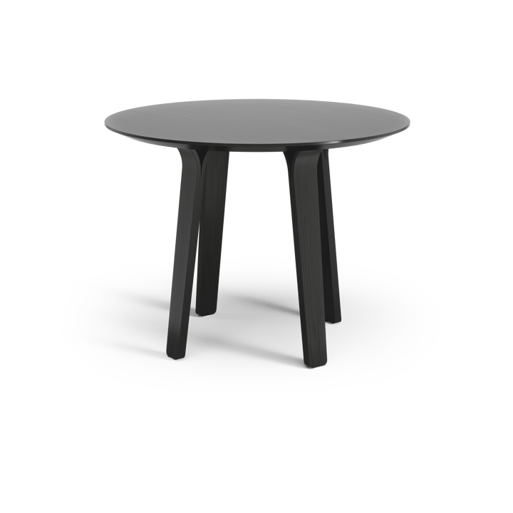 Divido dining table - Ash black glazed. ø95cm - Swedese