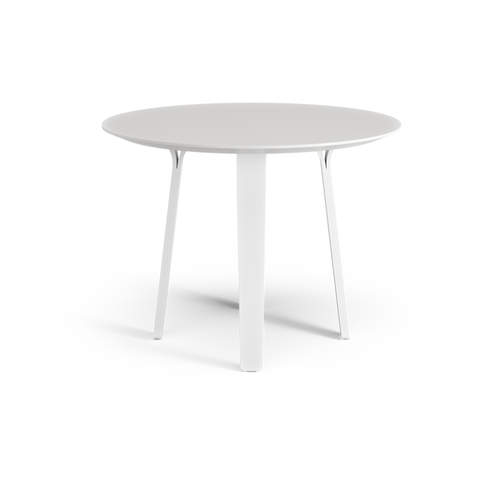 Divido dining table - White. ø95cm. White glazed ash leg - Swedese