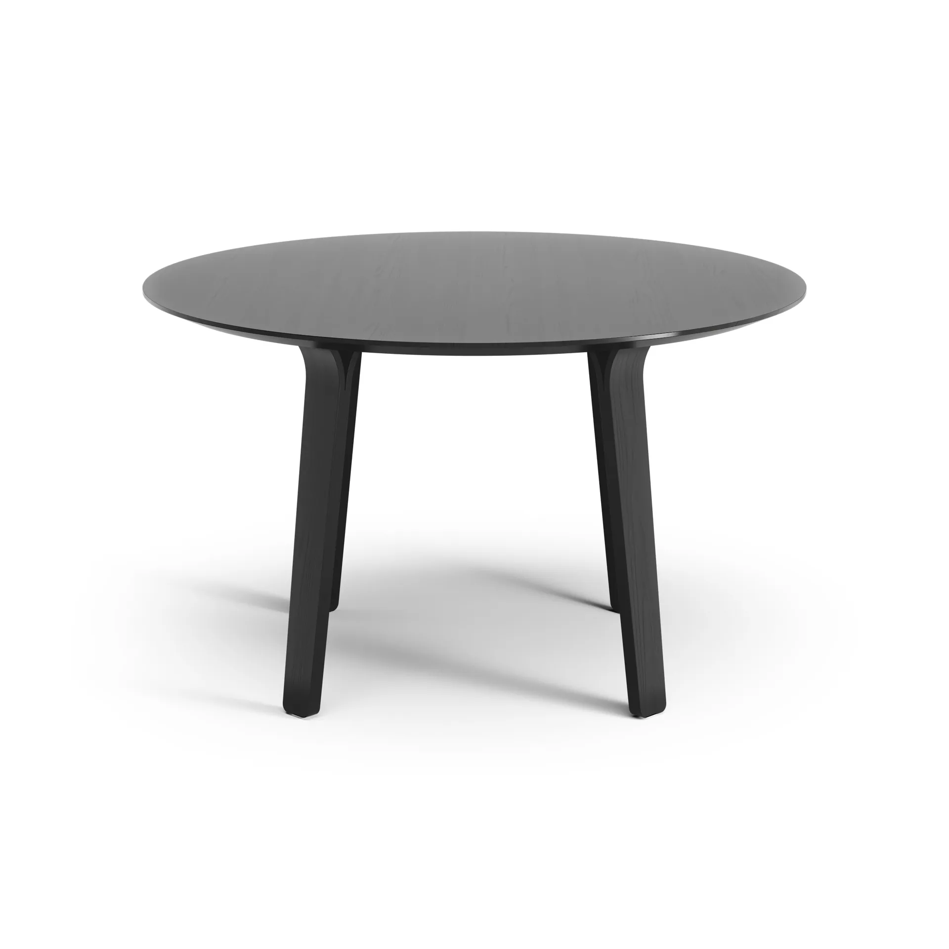 Divido table Ø120 cm, Ash black glazed Swedese
