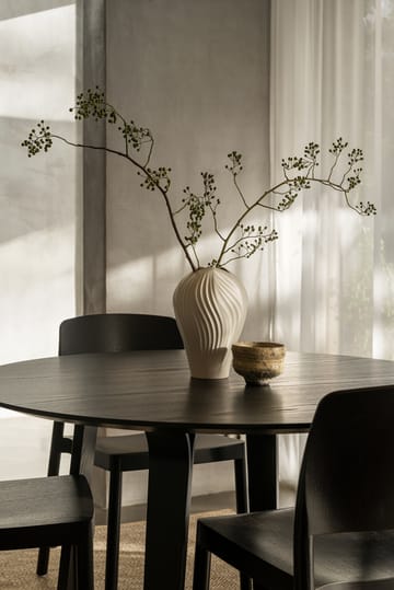 Divido table Ø120 cm - Ash black glazed - Swedese