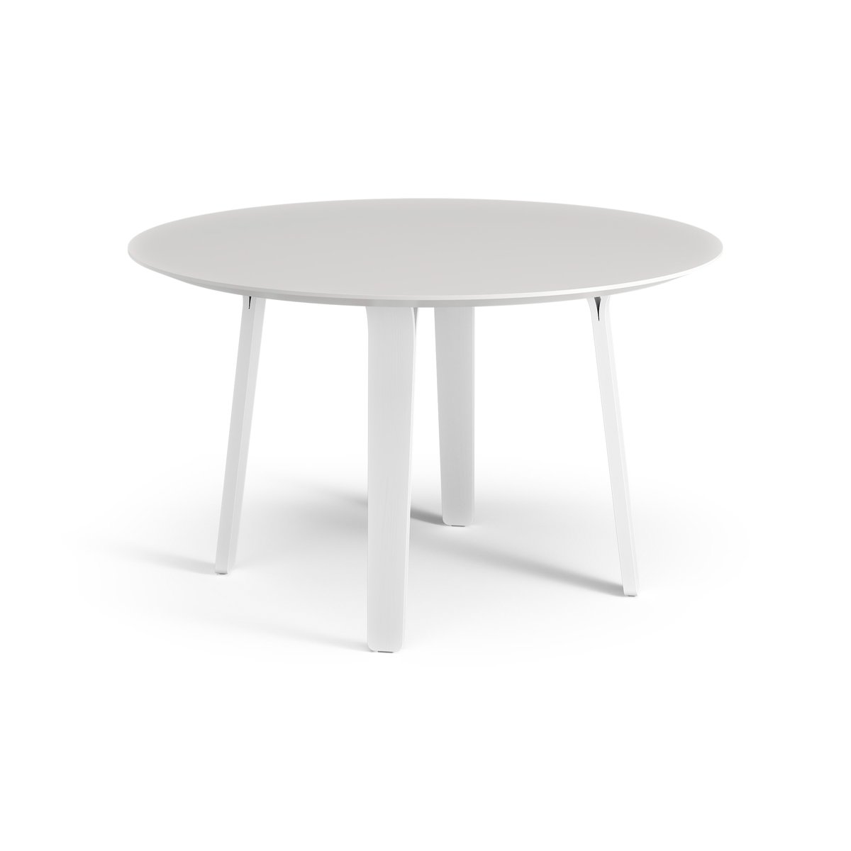 Swedese Divido table o120 cm Ash White glazed | Scandinavian Design | Dining tables | White