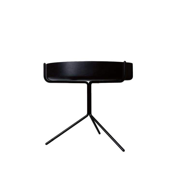 Drum table - Black glazed-h.36cm-black stand - Swedese