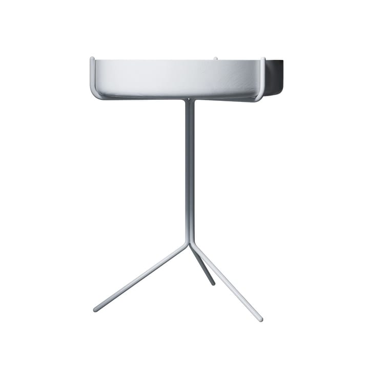 Drum table - White glazed-h.56cm-white stand - Swedese