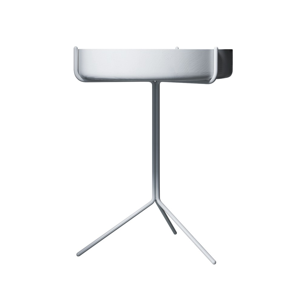 Swedese Drum table White glazed-h.56cm-white stand | Scandinavian Design | Side tables | White
