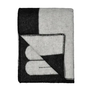 Duality plaid 130x180 cm - Black-light grey - Swedese