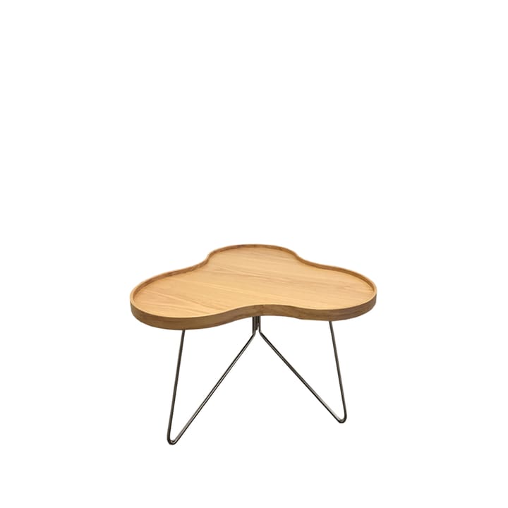 Flower Mono Small Bord - Oak nature, 39cm, chrome base - Swedese