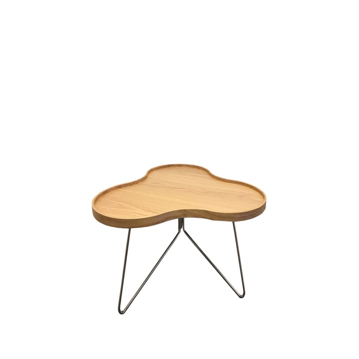 Flower Mono Small Bord - Oak nature, 45cm, chrome base - Swedese