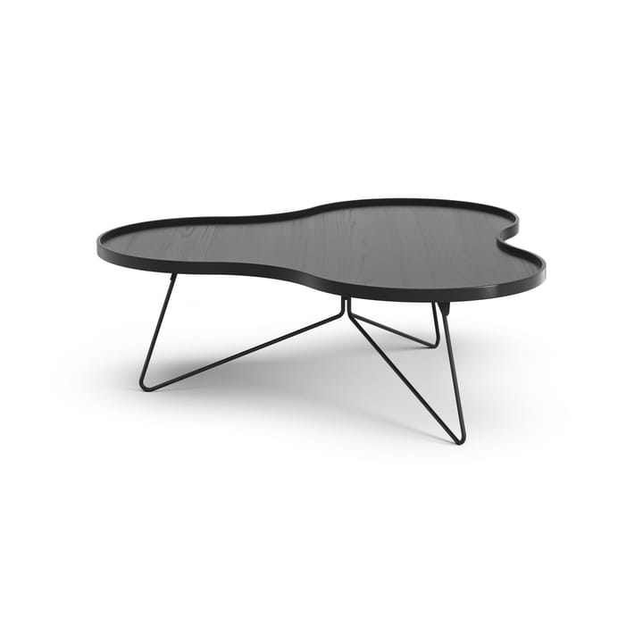 Flower mono table 107x114 cm - H39 cm Ash black glazed - Swedese