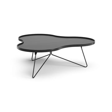 Flower mono table 107x114 cm - H39 cm Ash black glazed - Swedese