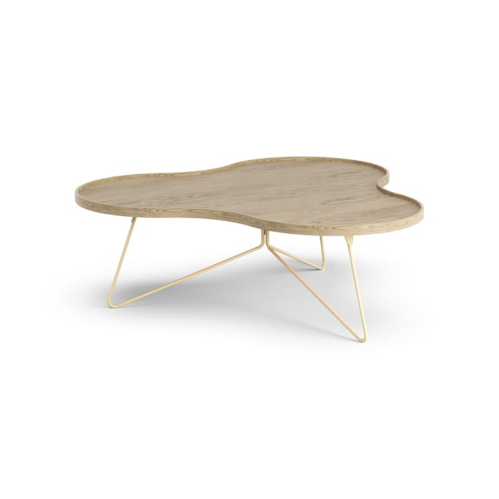 Flower mono table 107x114 cm, H39 cm Oak laquered Swedese