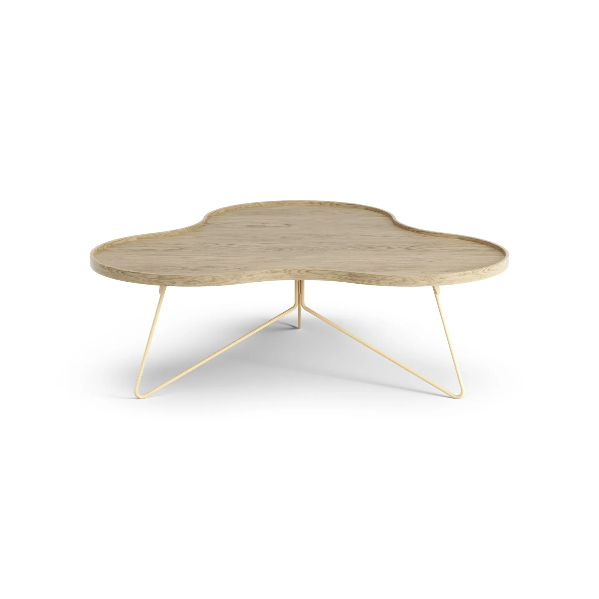 Flower mono table 107x114 cm, H39 cm Oak laquered Swedese