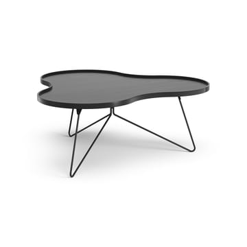 Flower mono table 107x114 cm - H45 cm Ash black glazed - Swedese