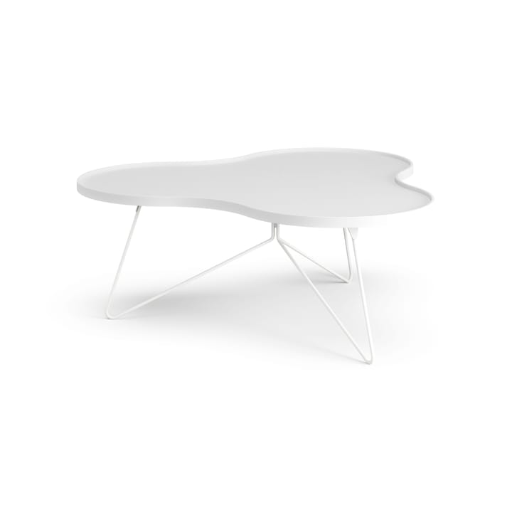 Flower mono table 107x114 cm - H45 cm Ash White glazed - Swedese