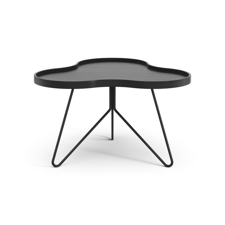 Flower mono table 62x66 cm - H39 cm Ash black glazed - Swedese