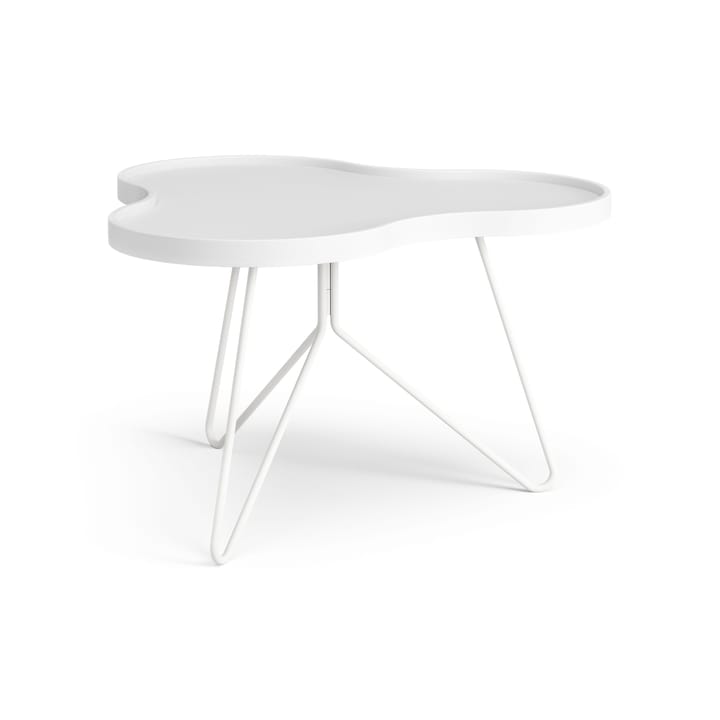 Flower mono table 62x66 cm - H39 cm Ash White glazed - Swedese
