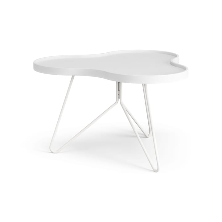 Flower mono table 62x66 cm - H39 cm Ash White glazed - Swedese