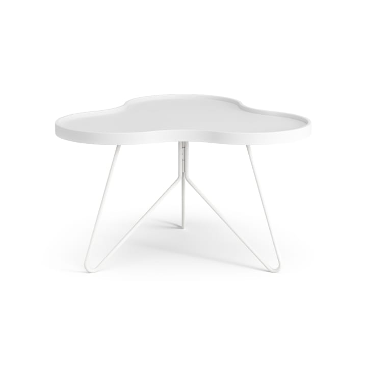 Flower mono table 62x66 cm - H39 cm Ash White glazed - Swedese