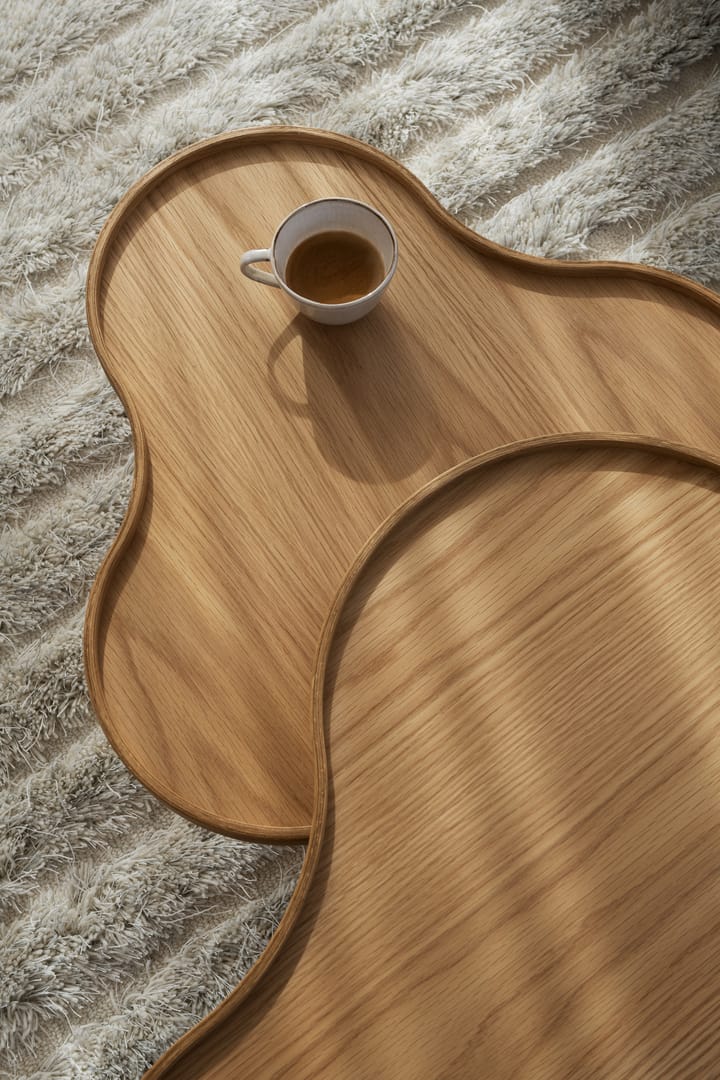 Flower mono table 62x66 cm, H39 cm Oak laquered Swedese