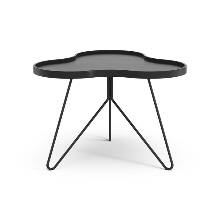 Flower mono table 62x66 cm - H45 cm Ash black glazed - Swedese